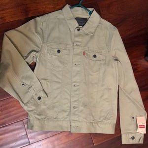 Olive green Levi denim jacket